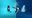 Abstract shapes on the blue background