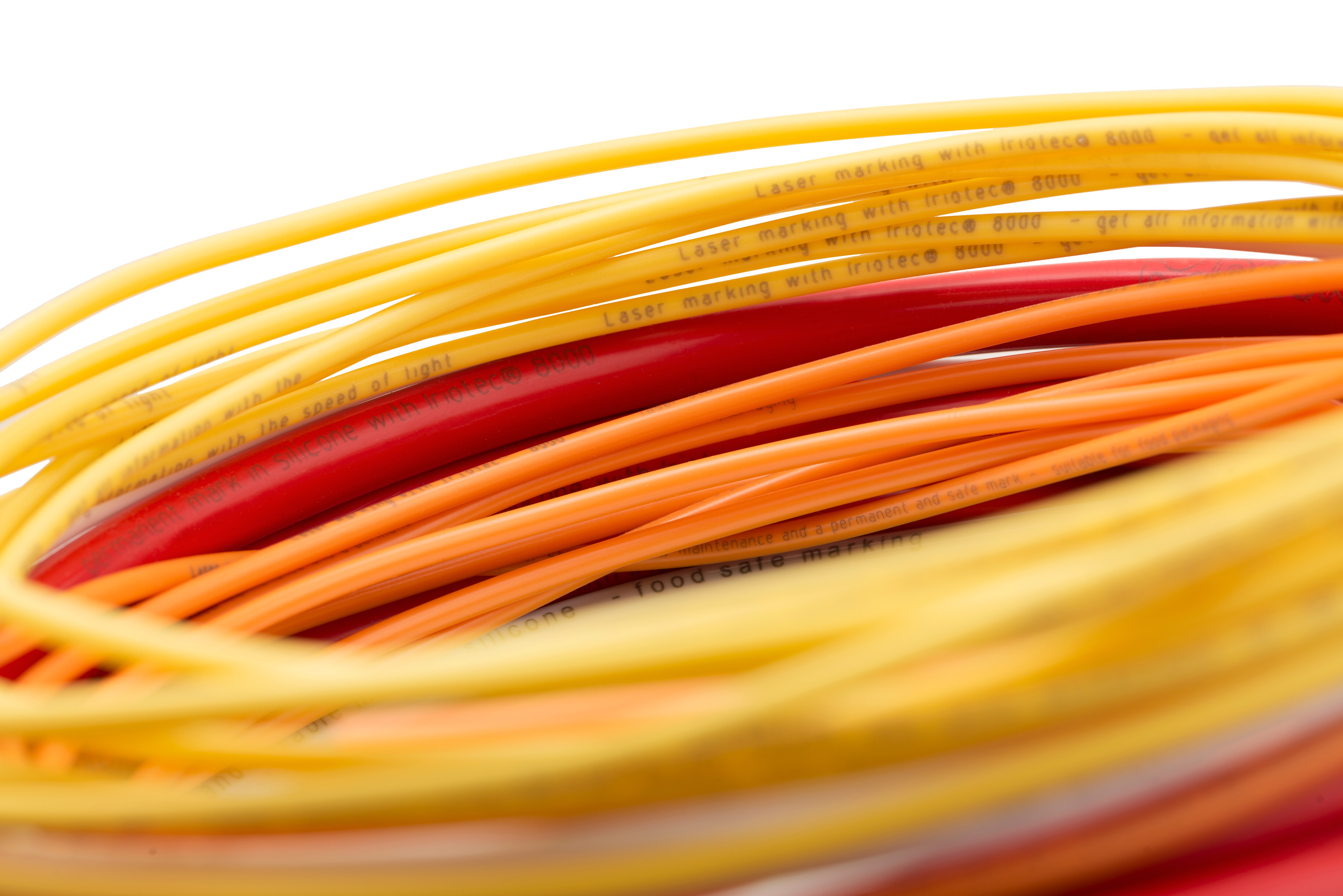 Cables with laser mark