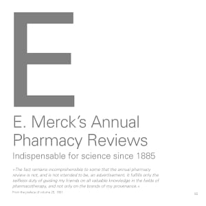 E. Merck's Annual Report Pharmacy Reviews