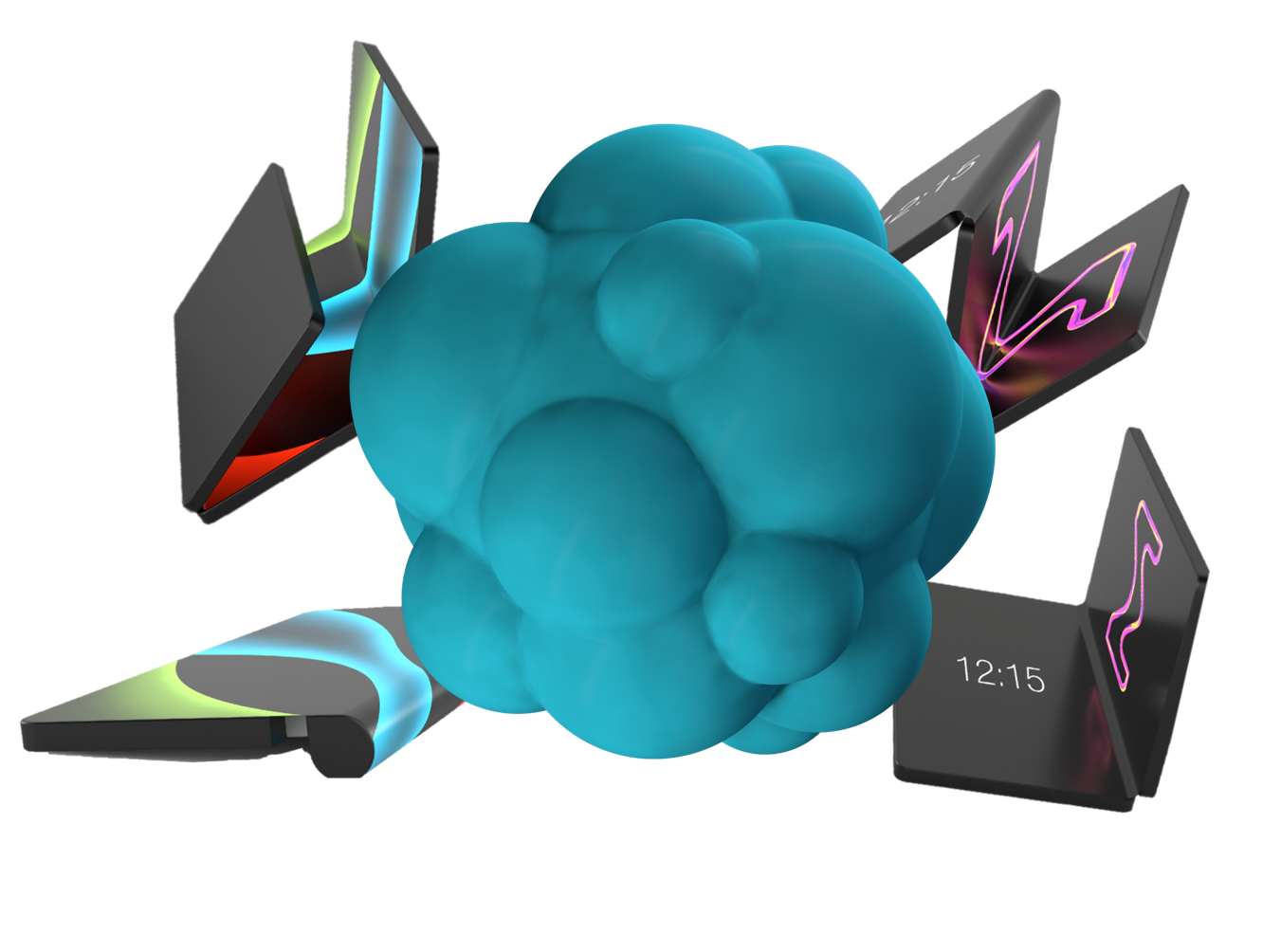 animation of an OLED