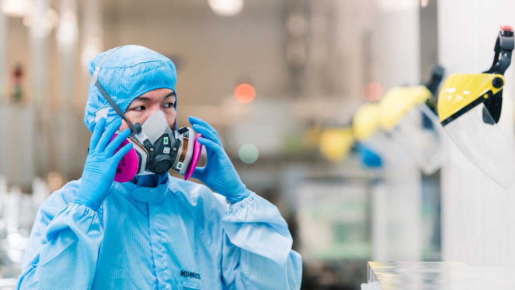Production facility for liquid crystals in Shanghai, China