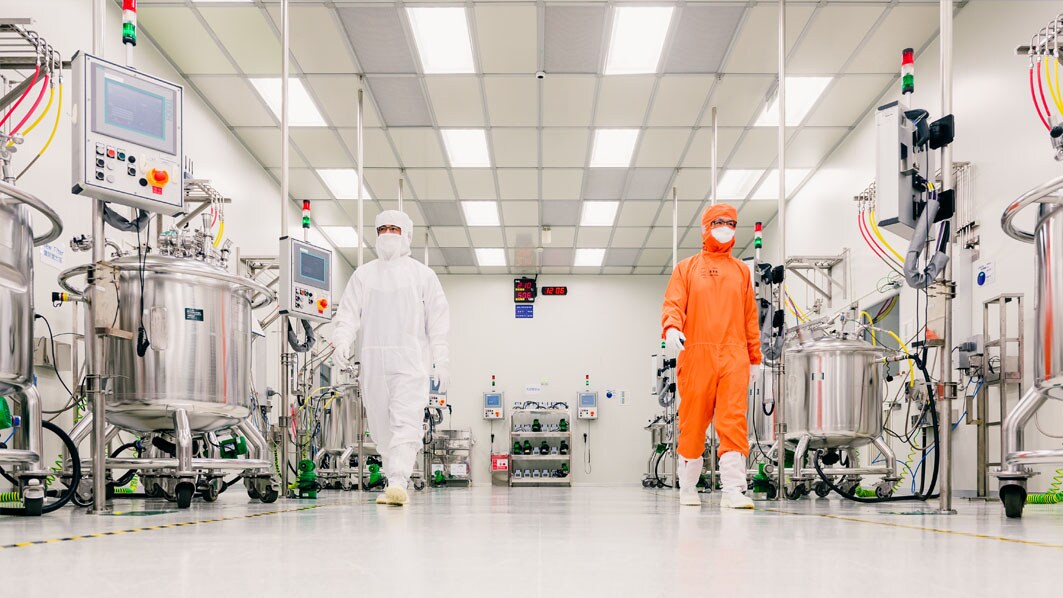 Production of liquid crystal mixtures in Taoyuan, Taiwan