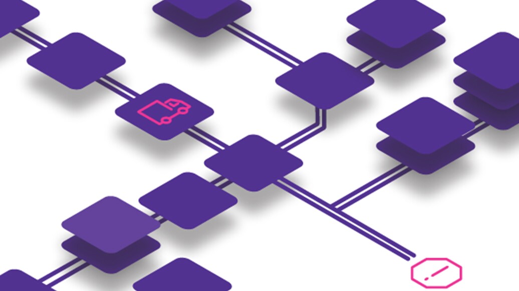Graphic of a supply chain