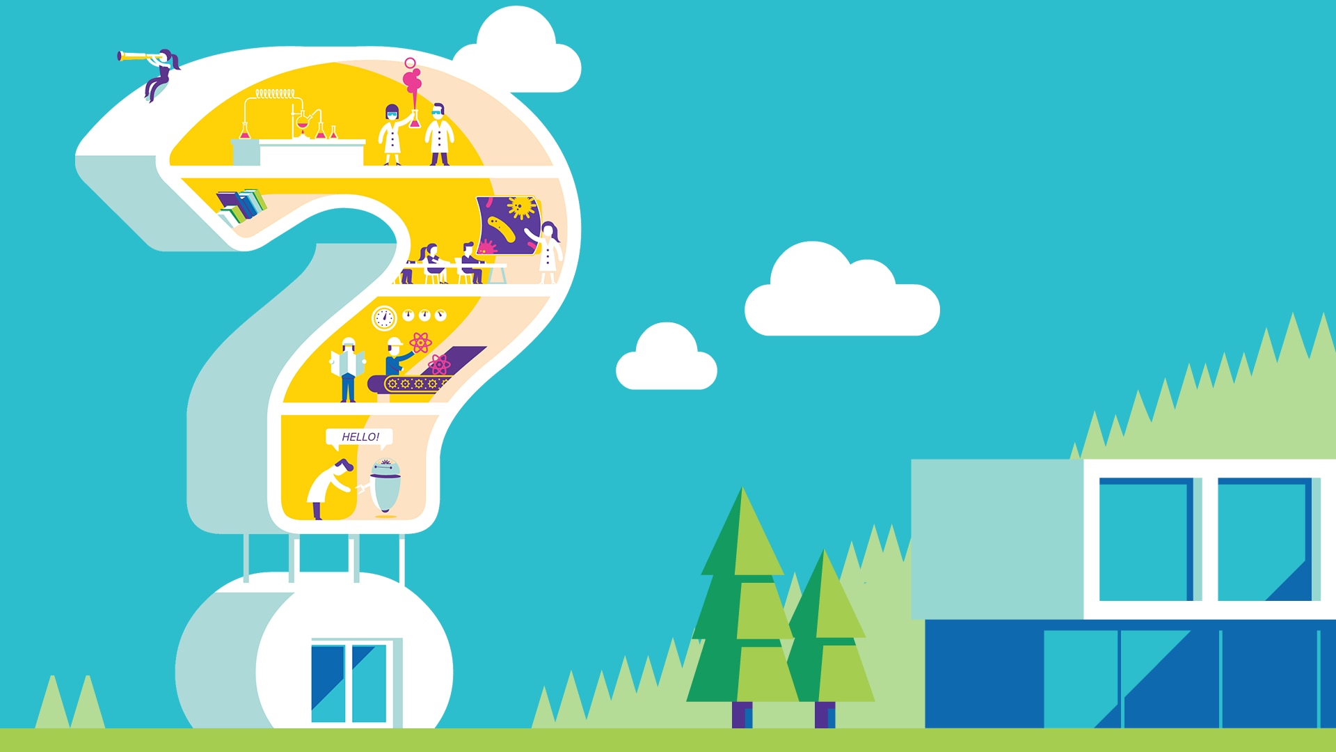  People leaving their comfort zones and questioning things in order to drive innovation and make new discoveries