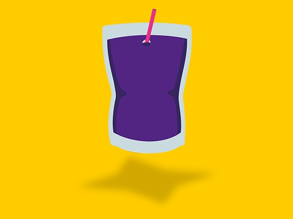 Illustration of a juice package