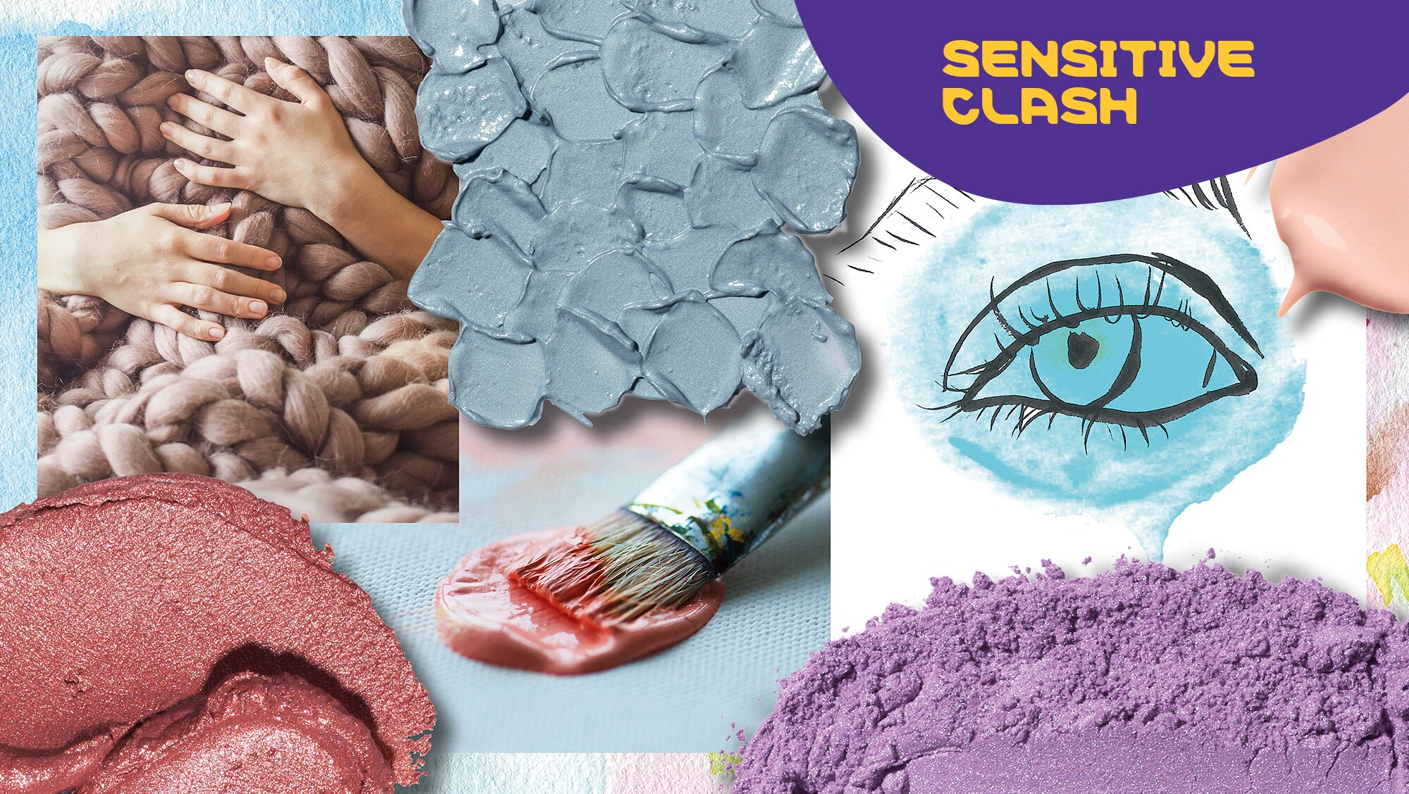 Color Forecast #45 – Sensitive Clash - Moodboard