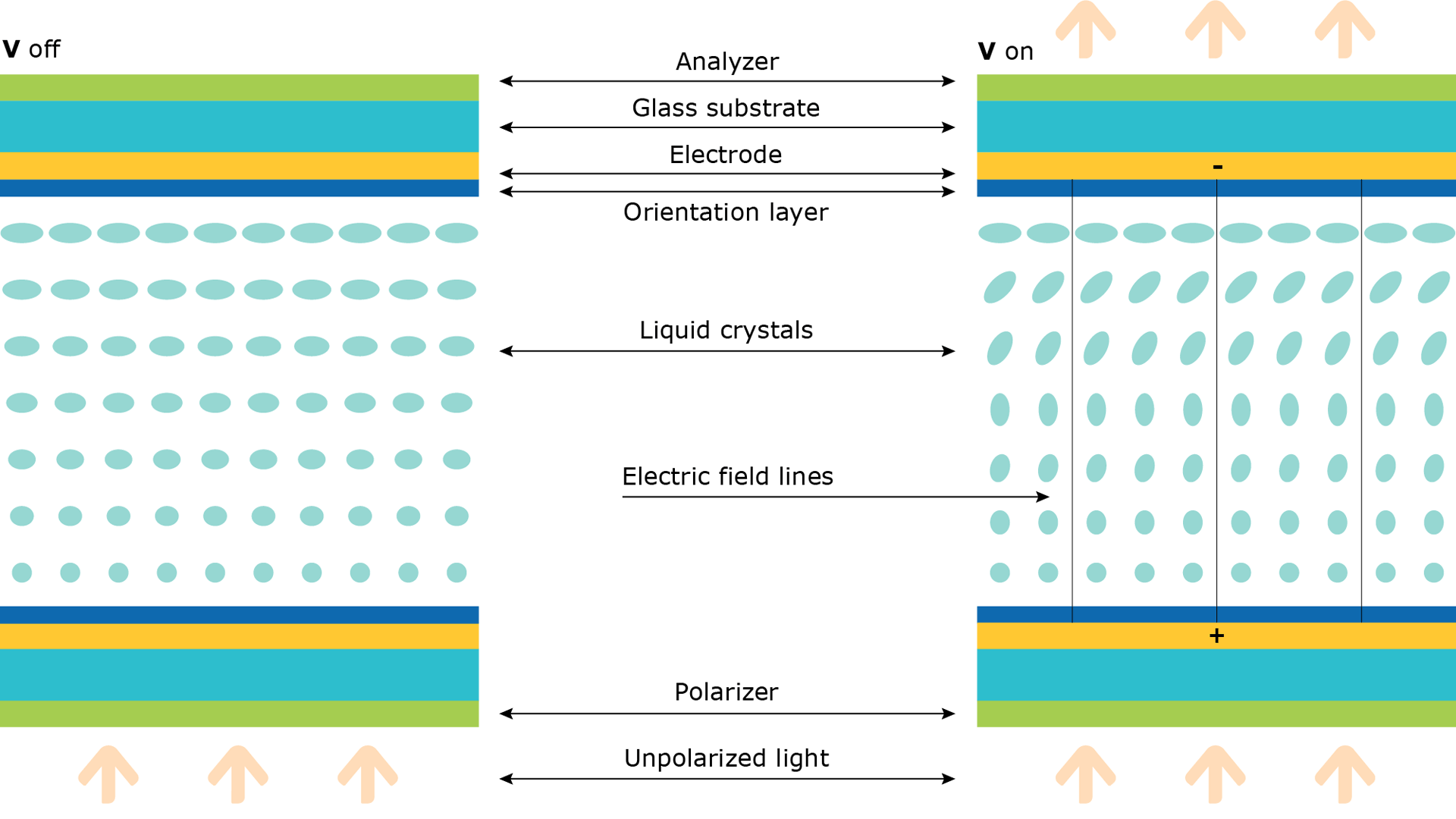Schematic of TN switching mode