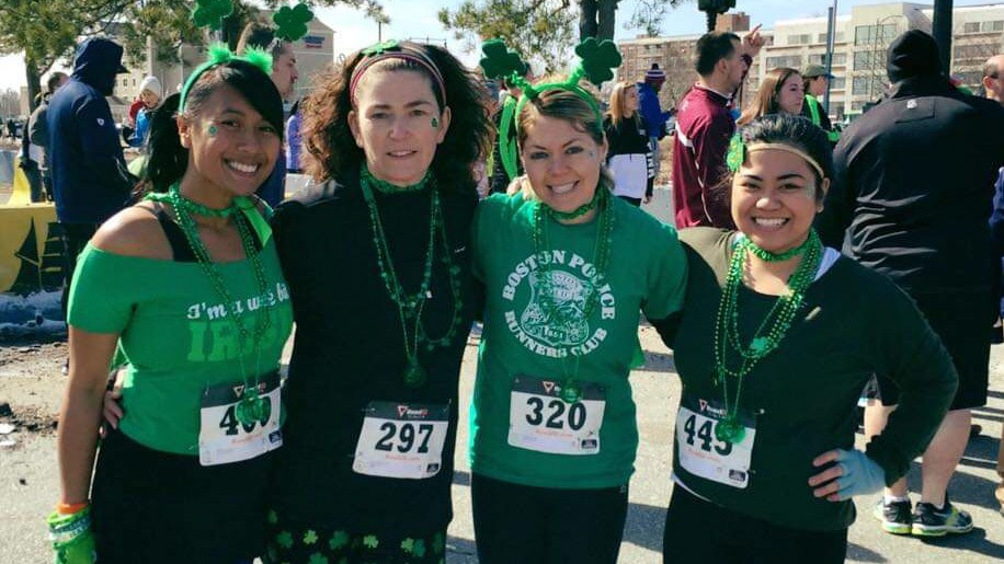 Donna and fellow nurses participating in a run.