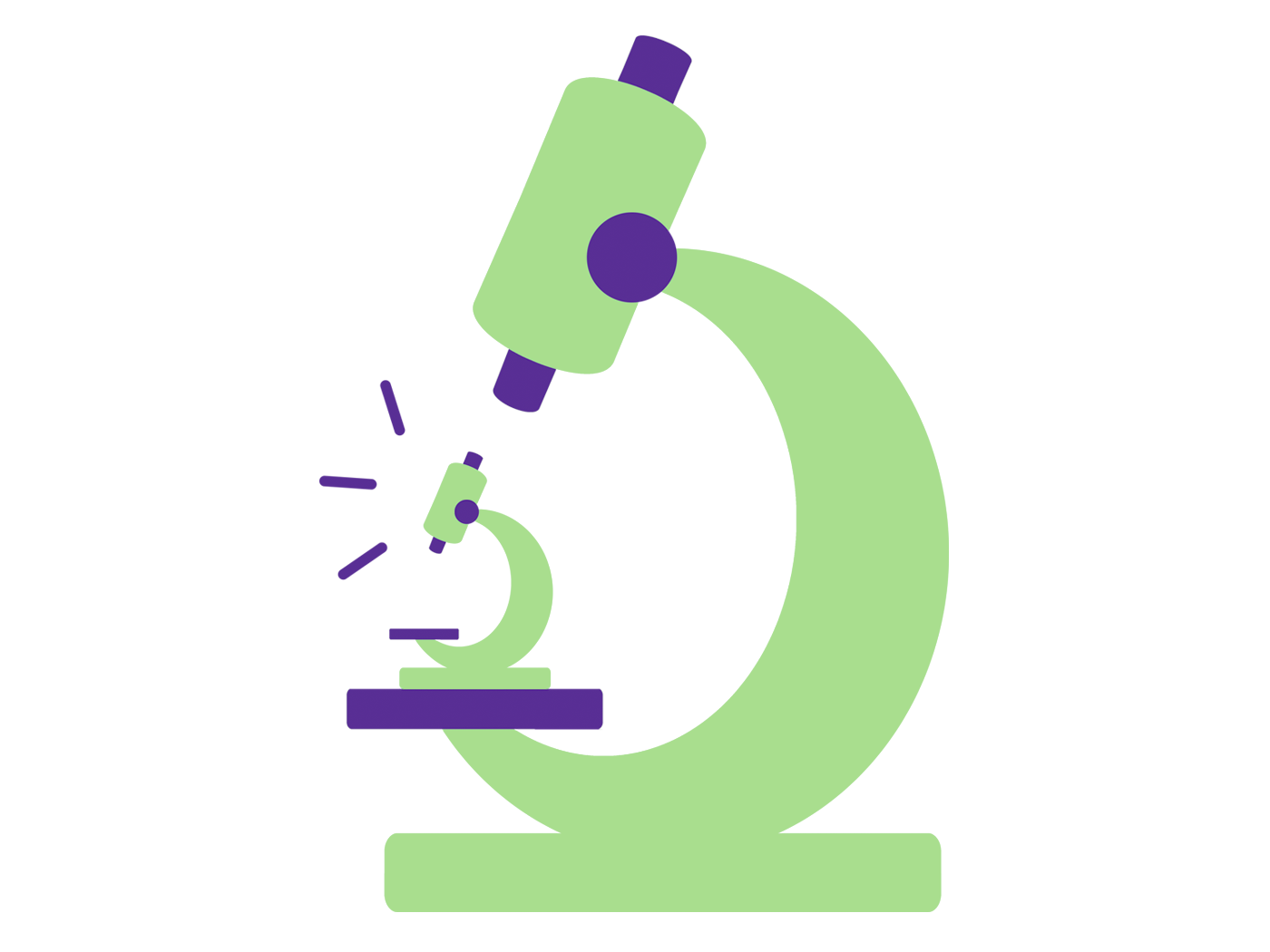 graphical view of a small microscope under a microscope